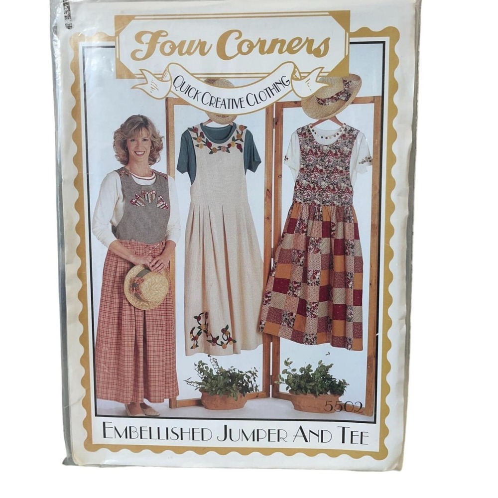 Four Corners Embellished Jumper & Tee‎ Sewing Pattern Sizes XS-XL